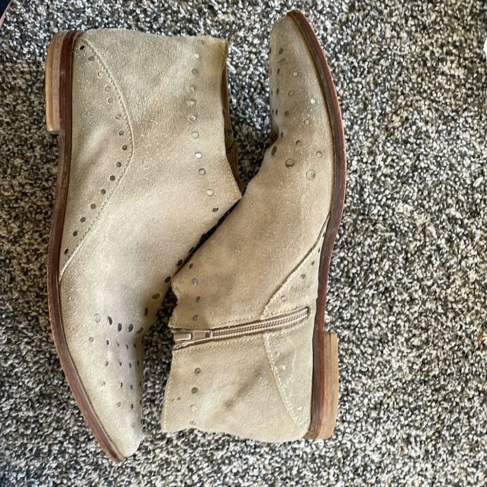 Free People Tan Ankle Boots